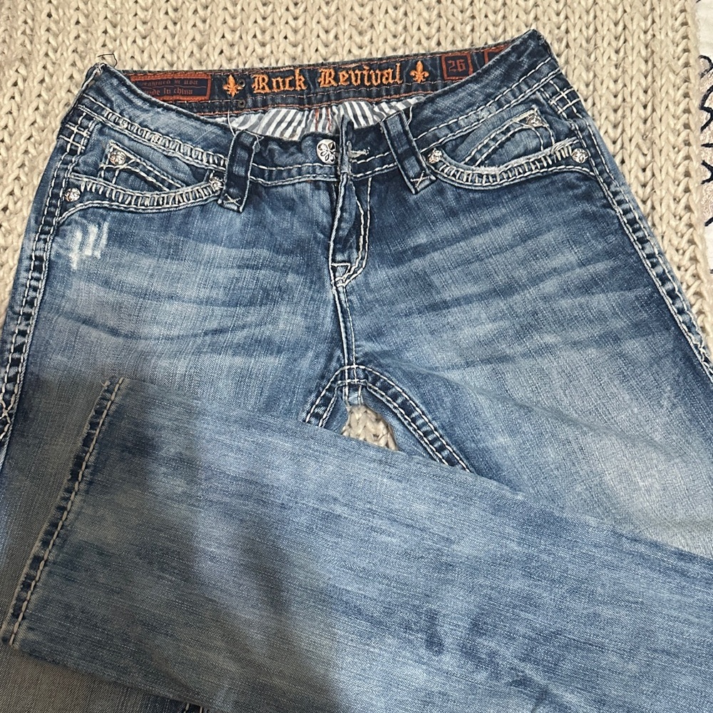 Rock Revival Light Blue Bootcut women’s jeans